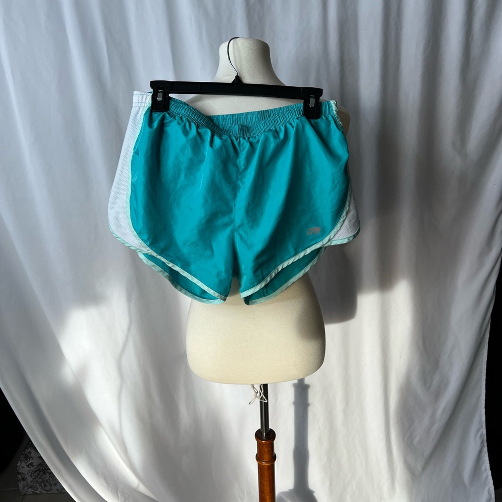 Marika Teal Athletic Running Shorts | Mesh Lined | Size M